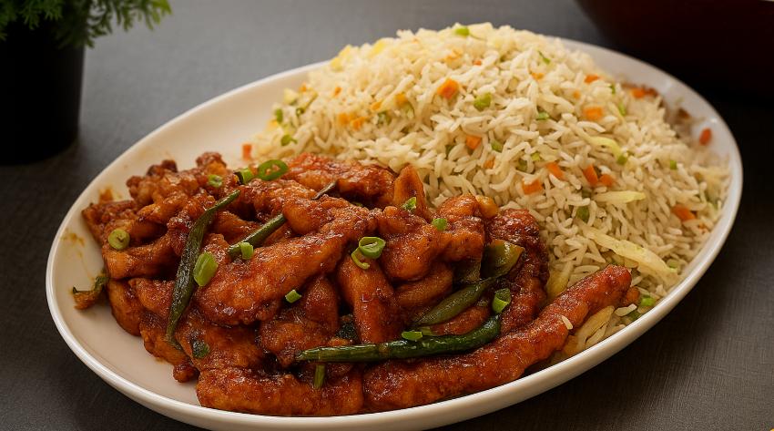 Fried Rice And Chilli Chicken​