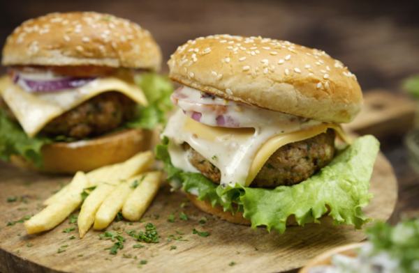 Crispy Ground Chicken Burger
